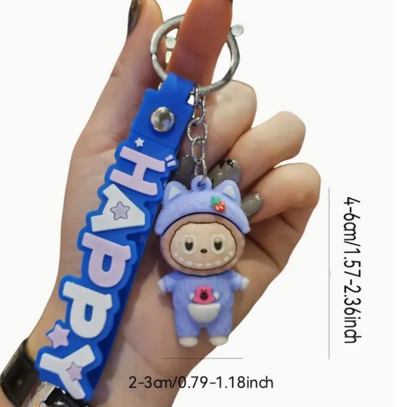 Fashionable Durable Plastic Keychain New - Picture 9 of 10